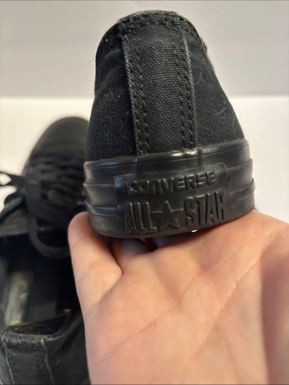 Converse uni-sex Black Low Top All Star Sneakers - Picture 4 of 8